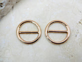 14G Nipple Clicker Ring, Rose Gold Round Nipple Clickers, Nipple Barbell Jewelry